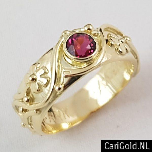 CariGold_nl_ring_14K_goud_Tourmalijn